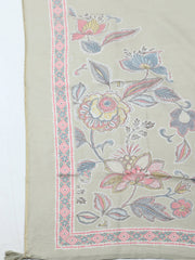 Embroidered Muslin Unstitched Suit With Pant & Dupatta