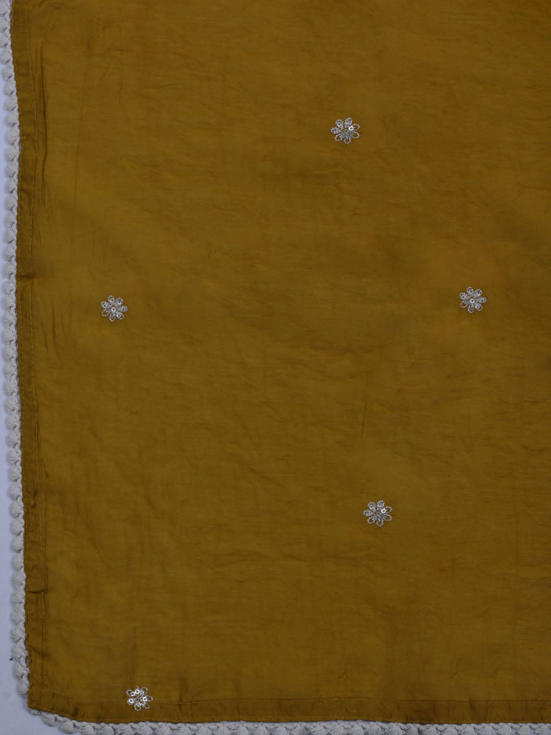 Neck Embroidered Cotton Blend Unstitched Suit With Dupatta