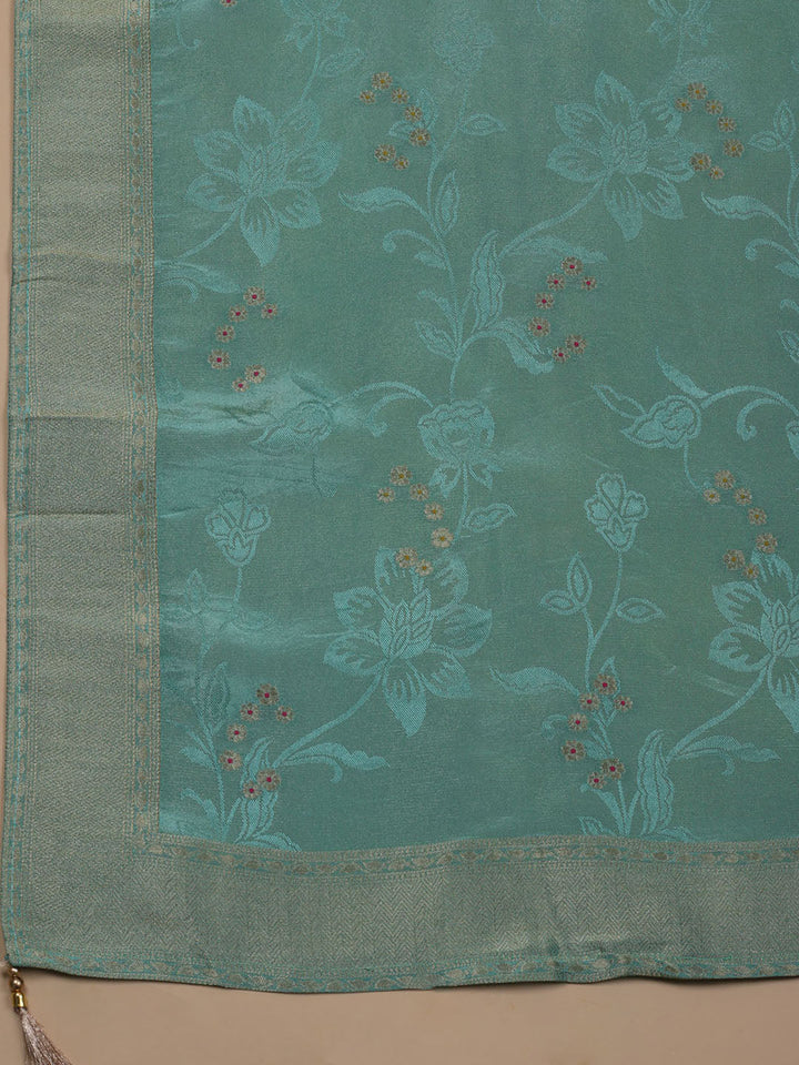 Kanjeevaram Chanderi Unstitched Suit With Dupatta