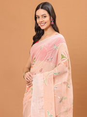 Gota Embroidered Cotton Saree