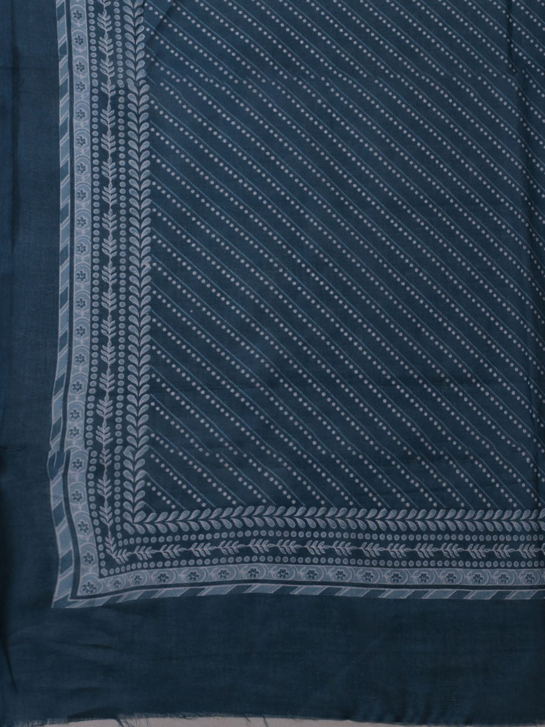 Printed Cotton Blend Unstitched Suit With Dupatta