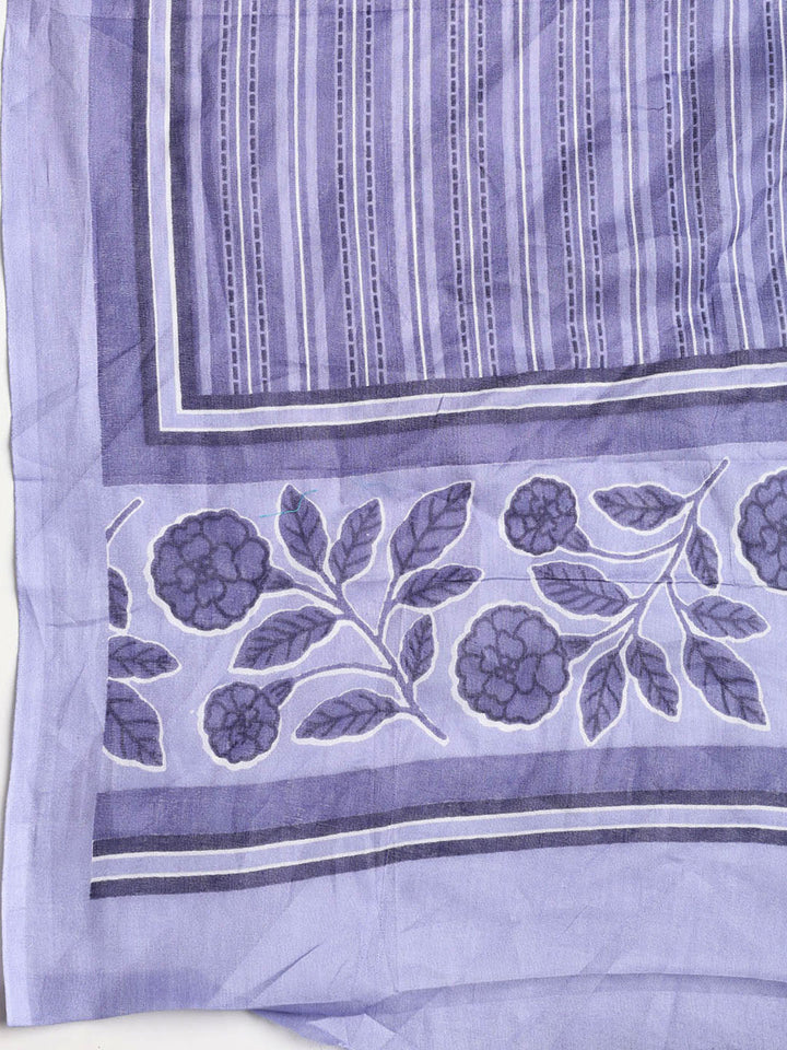 Printed Cotton Printed Unstitched Suit With Dupatta