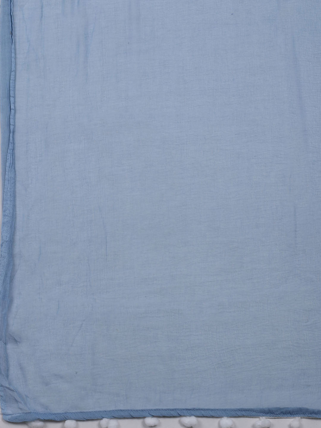 Neck Embroidered Cotton Blend Unstitched Suit With Dupatta