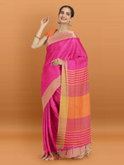 Zari Border Woven Art Silk Saree