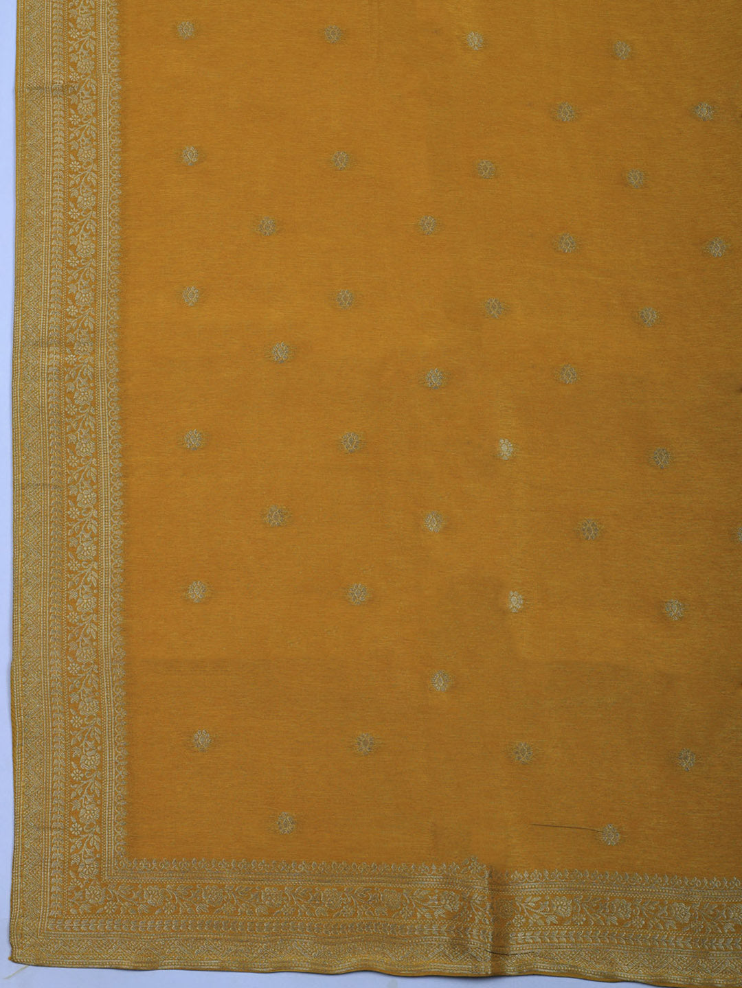 Woven Design Chanderi Unstitched Suit With Pant &amp; Dupatta