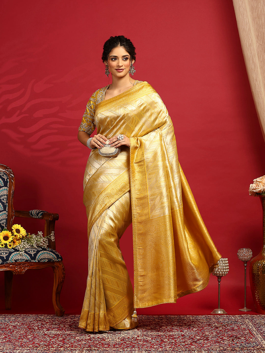 Embroidered Banarasi Saree