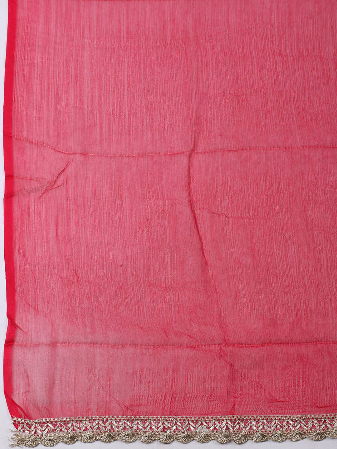 Woven Design Chanderi Unstitched Suit With Pant &amp; Dupatta