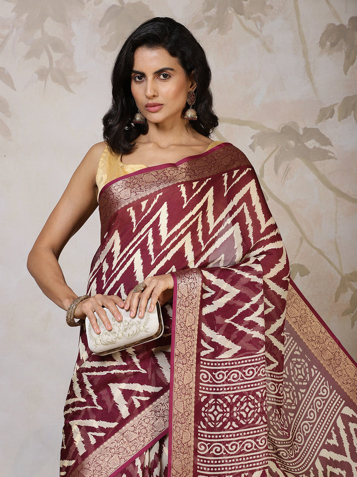 Digital Printed Georgette Saree