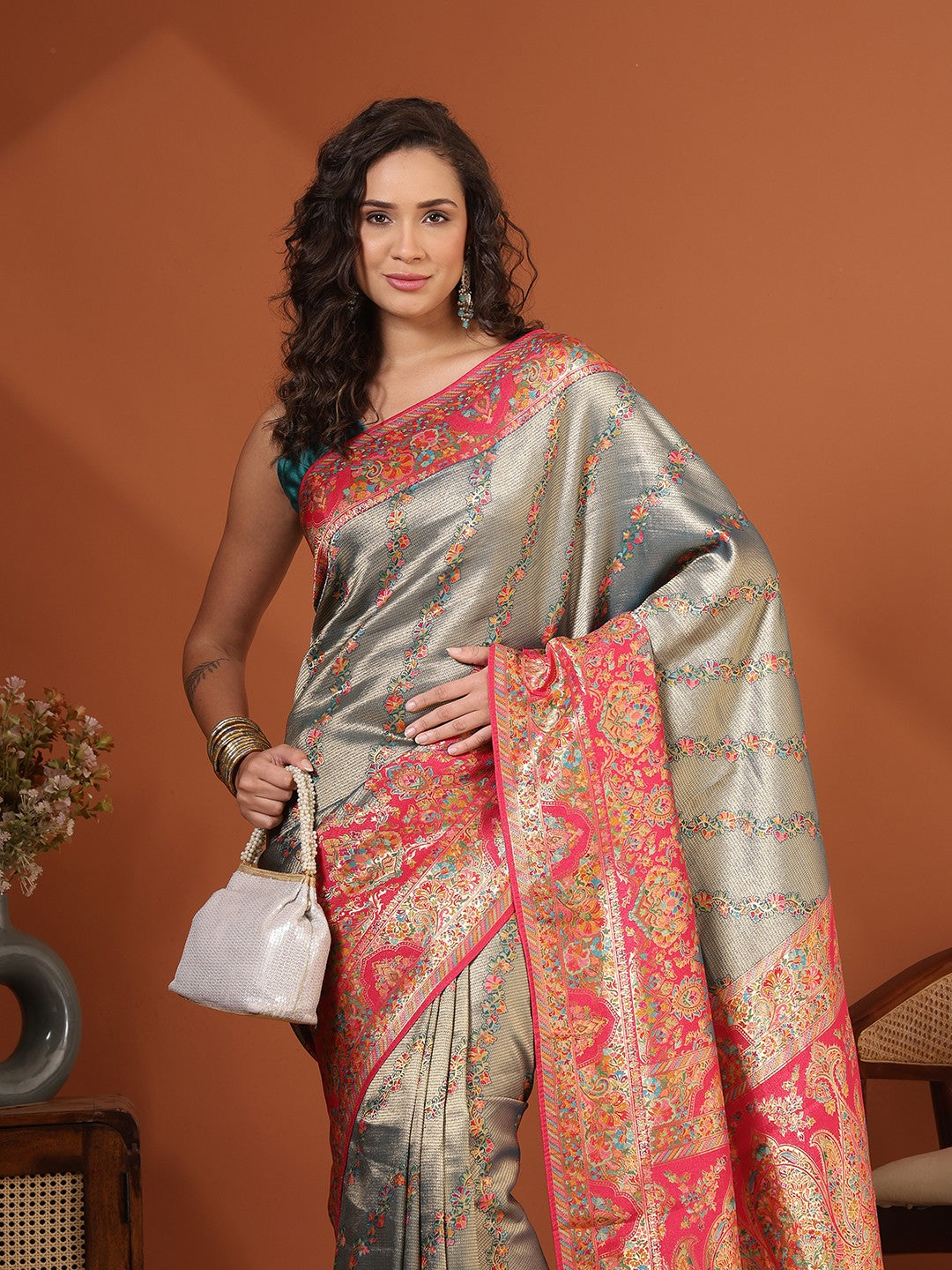 Woven Design Dola Silk Saree