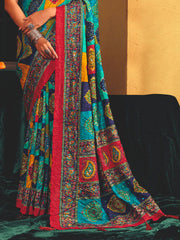 Printed Art Silk Saree