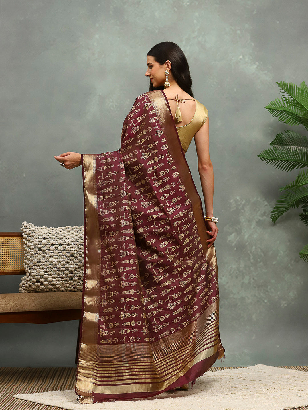 Digital Printed Art Silk Saree