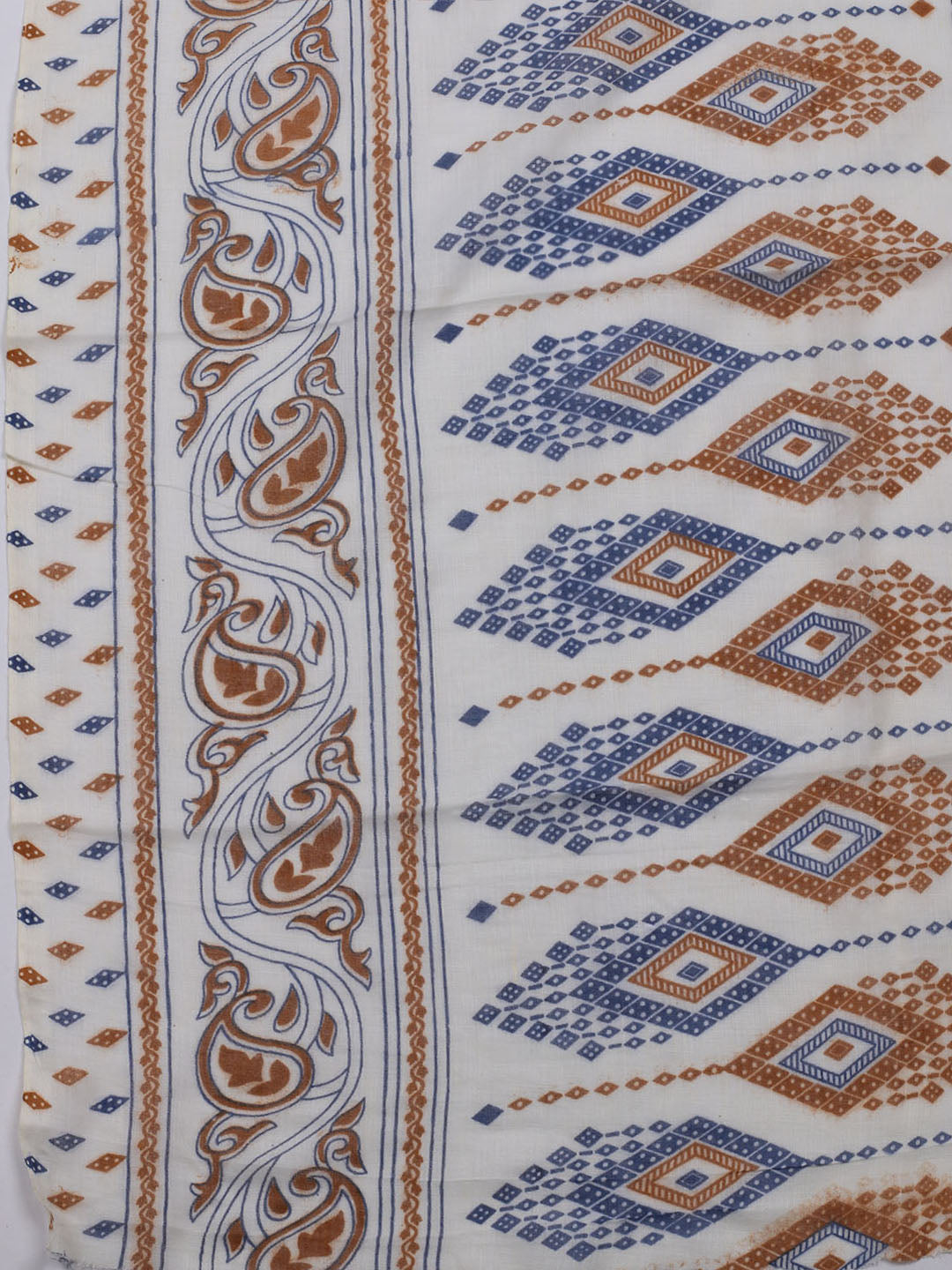 Neck Embroidered Cotton Blend Unstitched Suit With Dupatta