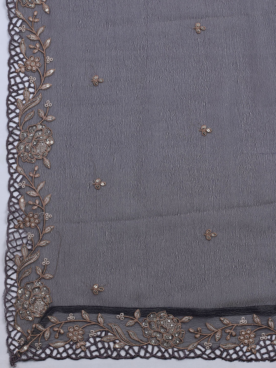 Embroidered Tissue Unstitched Suit With Dupatta