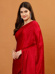 Stone Booti Chinon Woven Saree