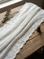 Embroidered Cotton Blend Unstitched Suit With Pant & Dupatta