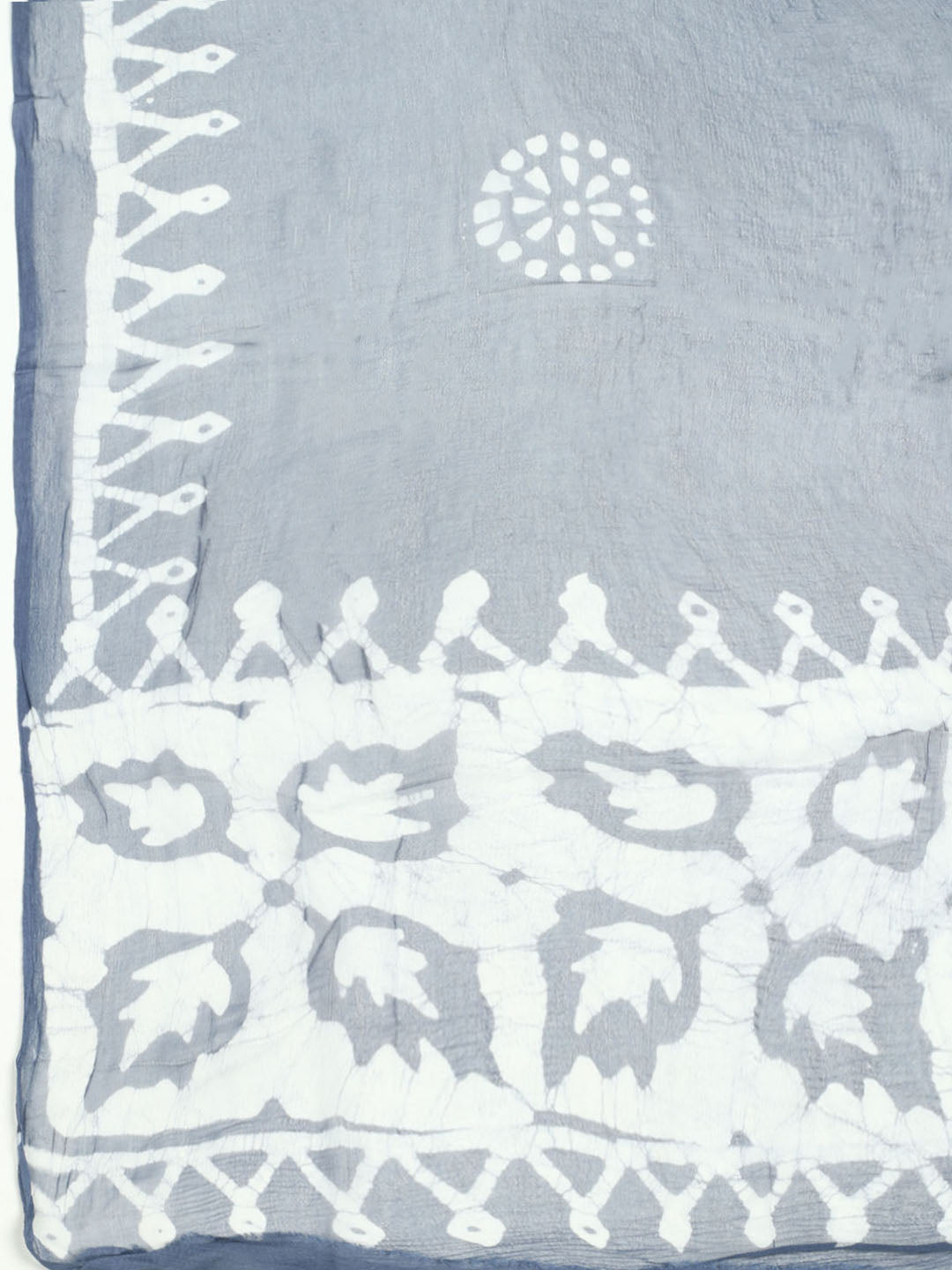 Printed Cotton Unstitched Suit With Pant &amp; Dupatta
