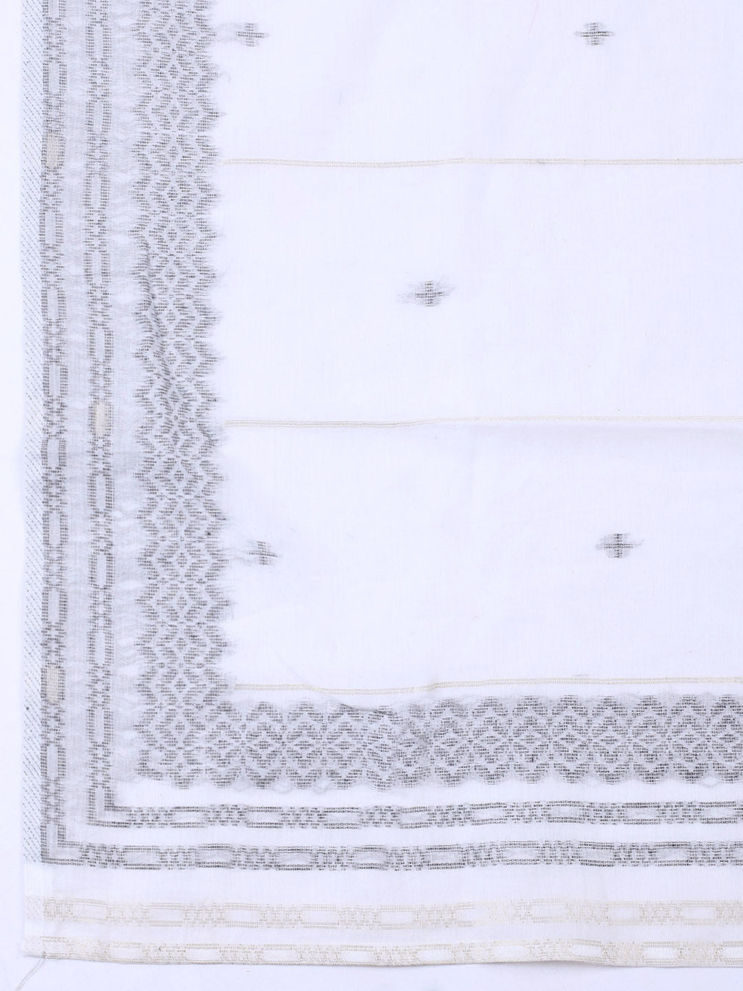 Woven Design Cotton Blend Unstitched Suit With Pant &amp; Dupatta