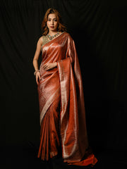 Woven Design Satin Saree