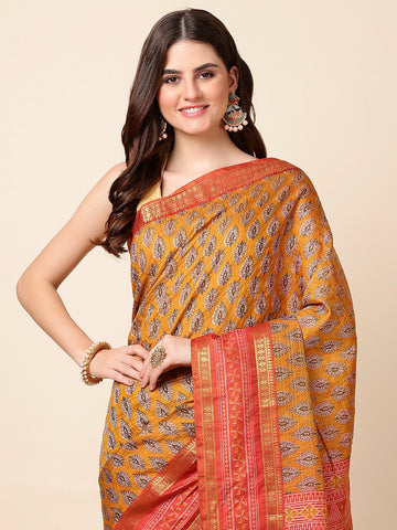 Woven Printed Handloom Saree