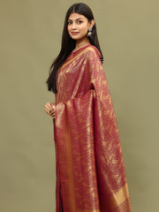 Zari Jaal Woven Handloom Saree