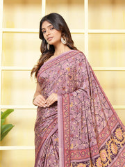 Digital Printed Crepe Saree
