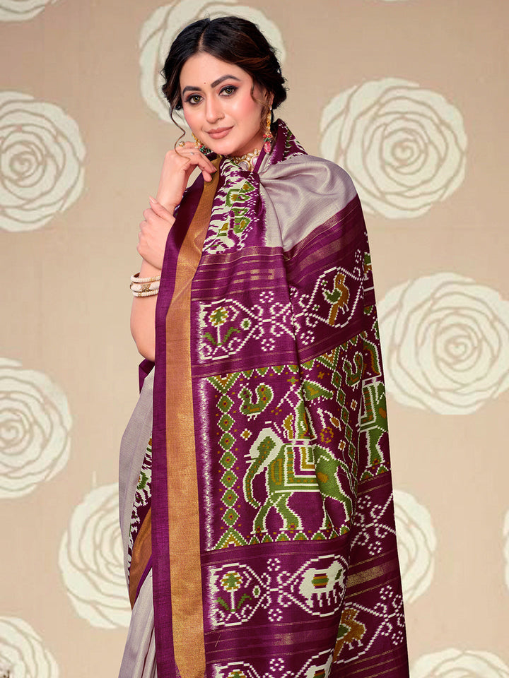 Printed Art Silk Saree