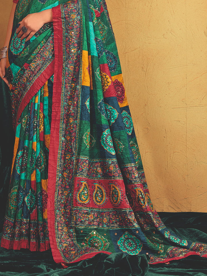 Printed Art Silk Saree