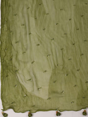 Embroidery Work Chanderi Kurta With Pant