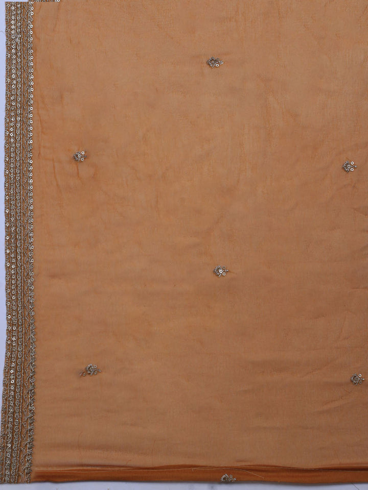 Printed Crepe Unstitched Suit With Dupatta