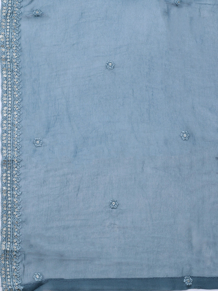 Printed Muslin Unstitched Suit With Dupatta