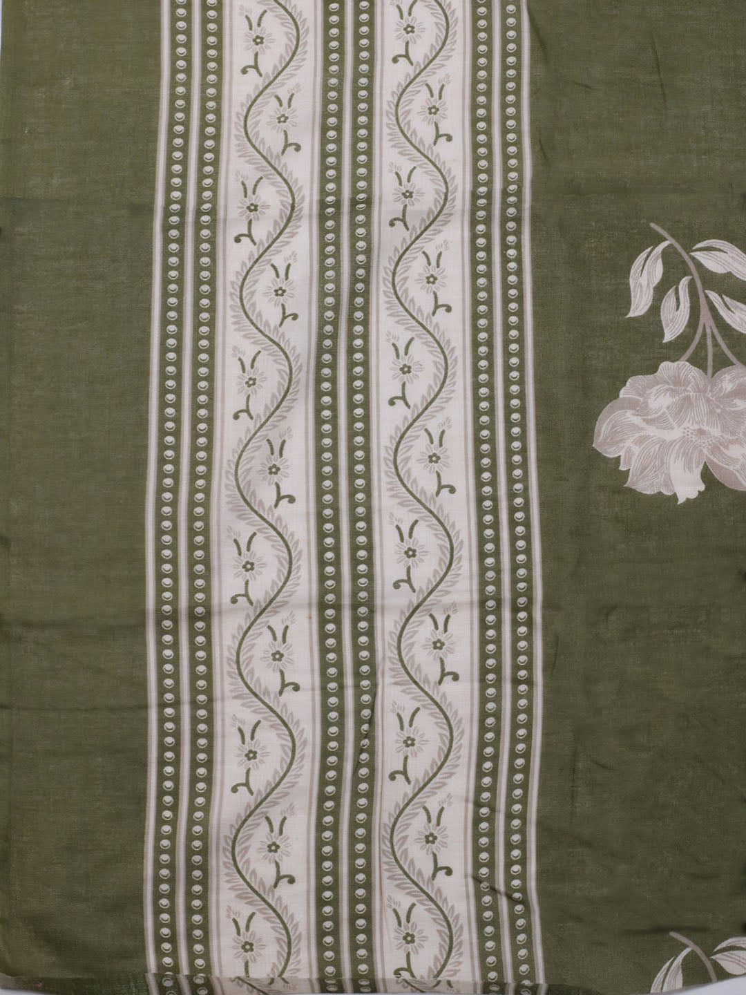 Printed Cotton Blend Unstitched Suit With Dupatta