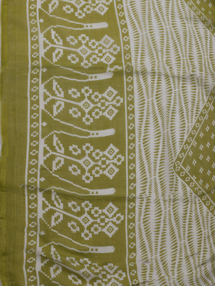 Printed Cotton Blend Unstitched Suit With Dupatta