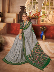 Digital Printed Art Silk Saree