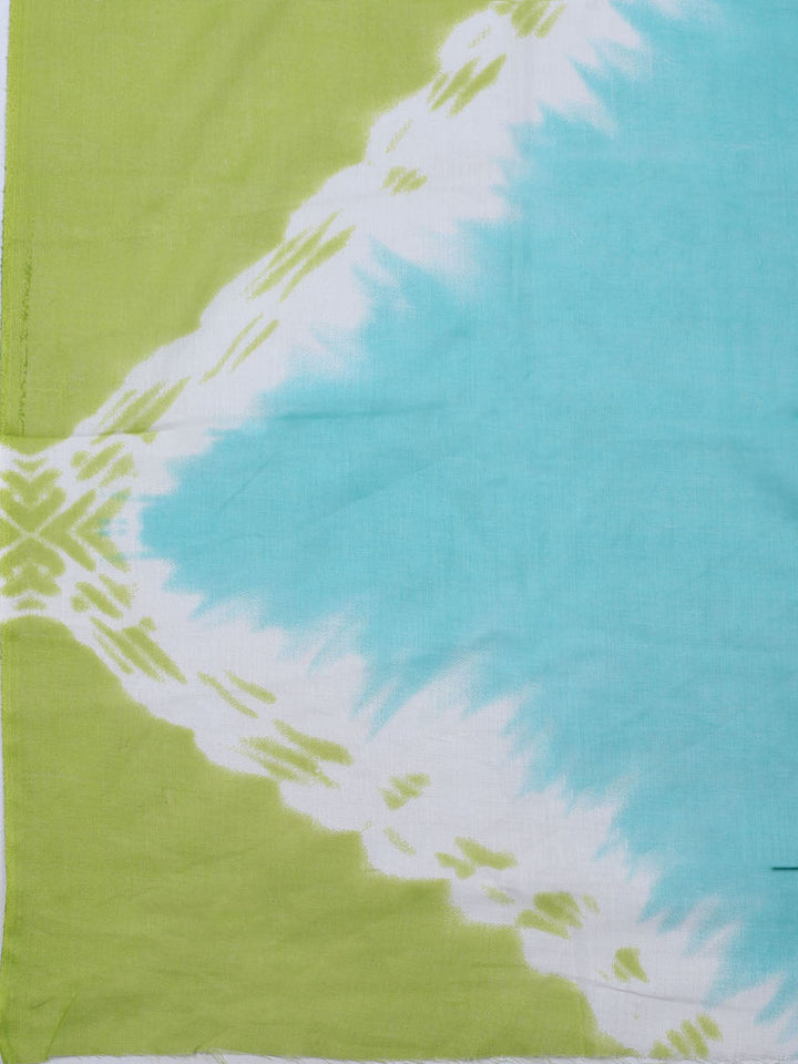 Printed Cotton Blend Unstitched Suit With Dupatta