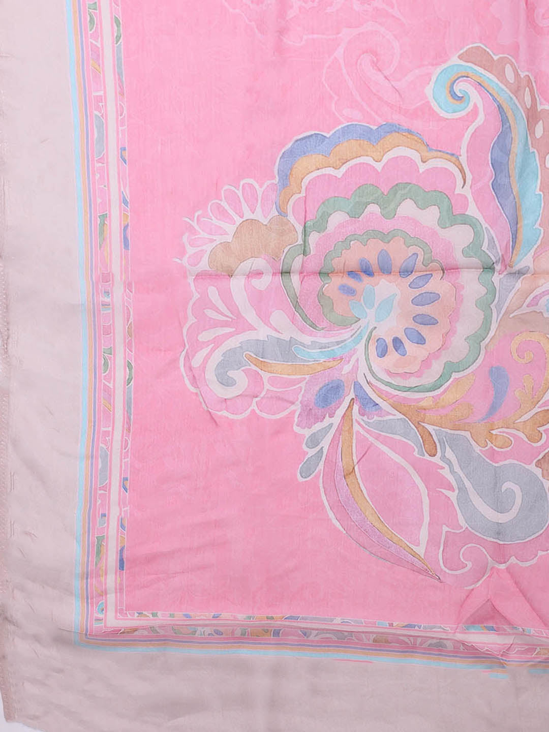 Embroidered Cotton Blend Unstitched Suit With Pant &amp; Dupatta