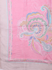 Embroidered Cotton Blend Unstitched Suit With Pant & Dupatta