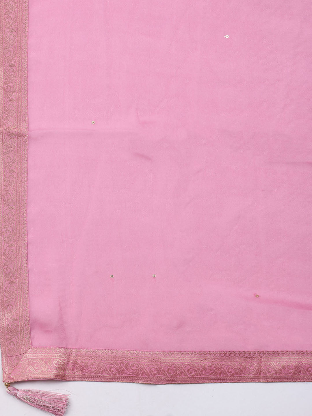 Brocade Chanderi Unstitched Suit With Dupatta