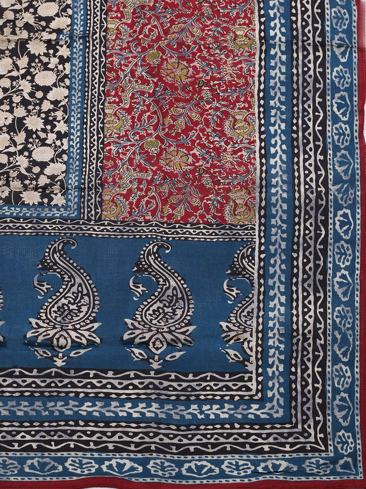 Printed Muslin Unstitched Suit With Pant &amp; Dupatta