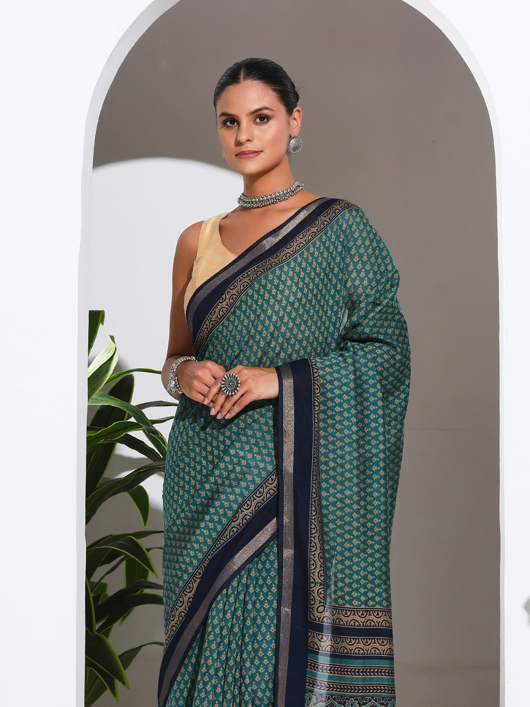 Digital Printed Art Silk Saree