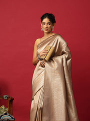 Woven Design Art Silk Mouse Saree