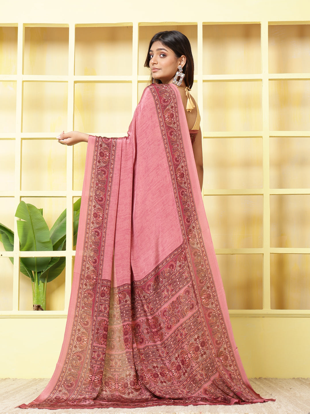 Digital Printed Crepe Saree
