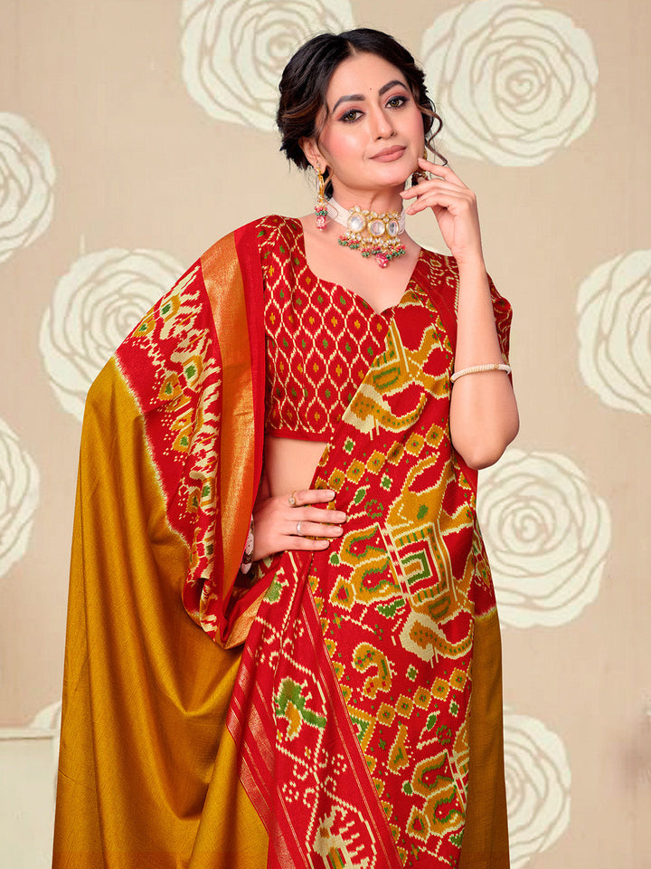 Printed Art Silk Saree