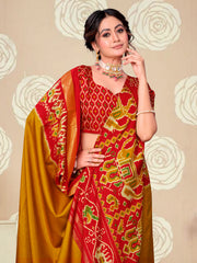 Printed Art Silk Saree