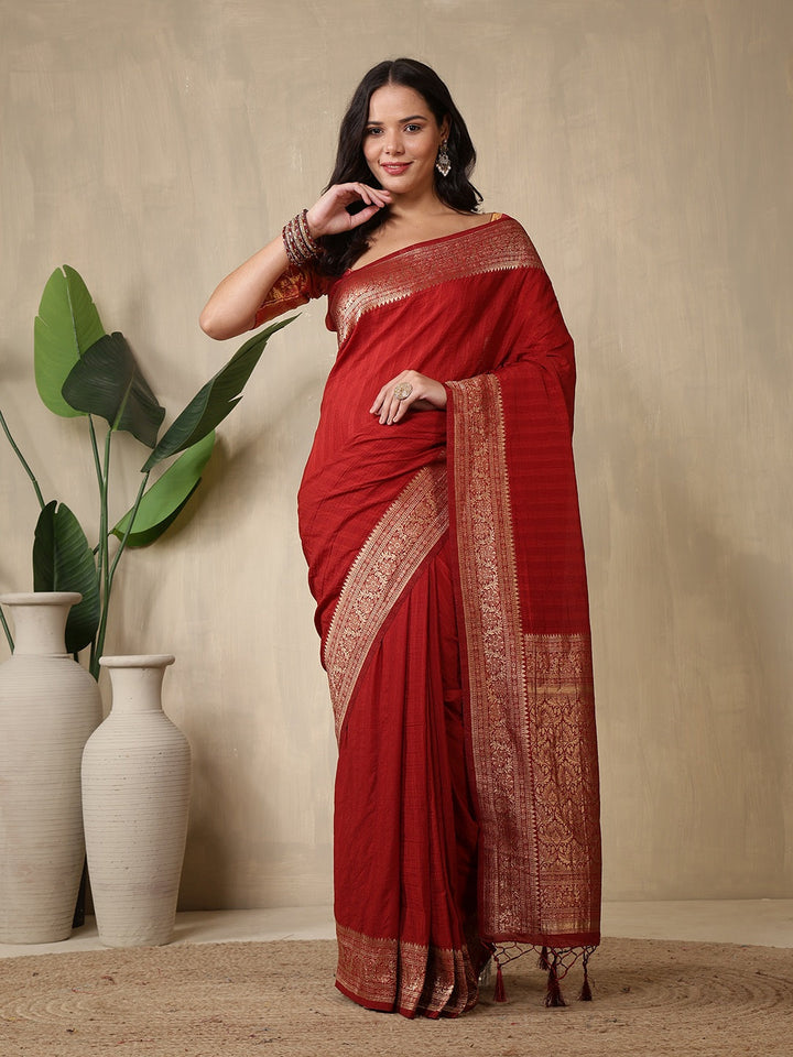 Woven Design Tussar Silk Saree