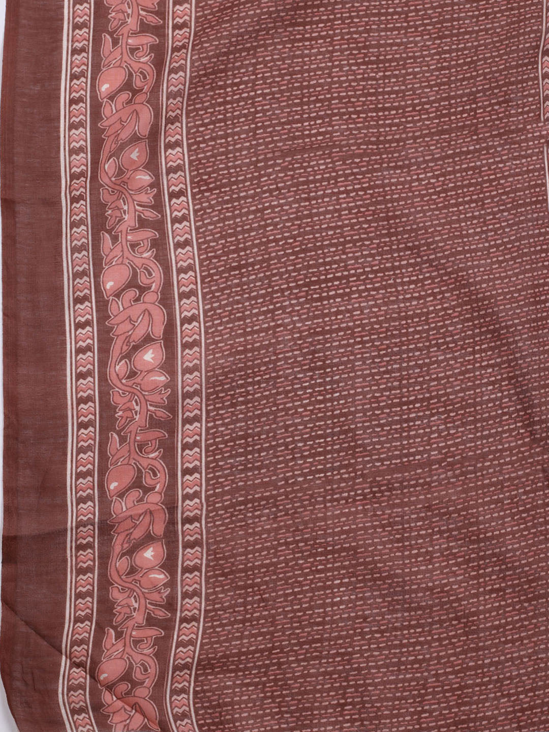 Printed Cotton Blend Unstitched Suit With Dupatta