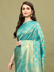 Zari Booti Woven Handloom Saree