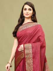 Zari Border Woven Handloom Saree