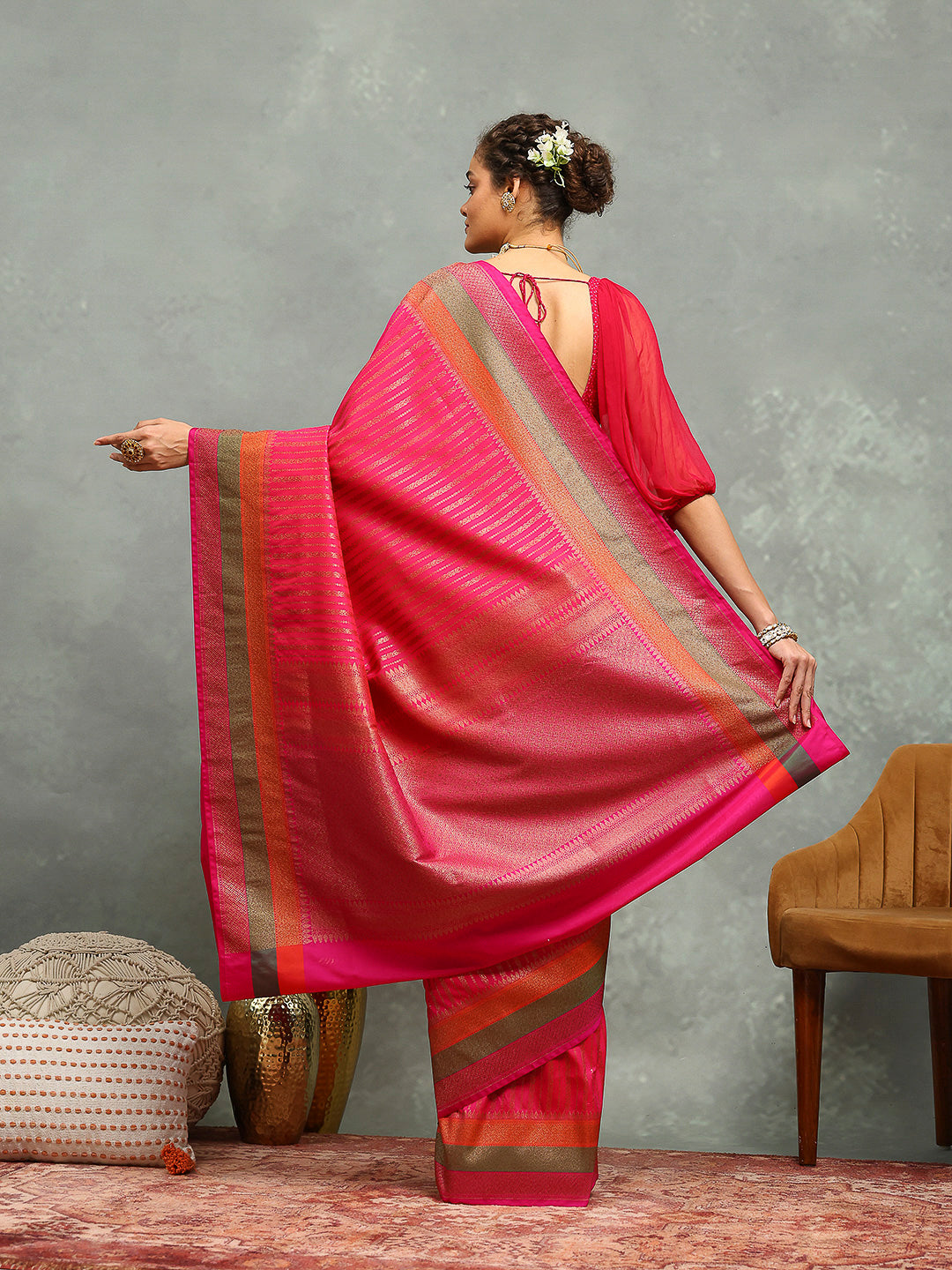 Wovn Border Art Silk Saree