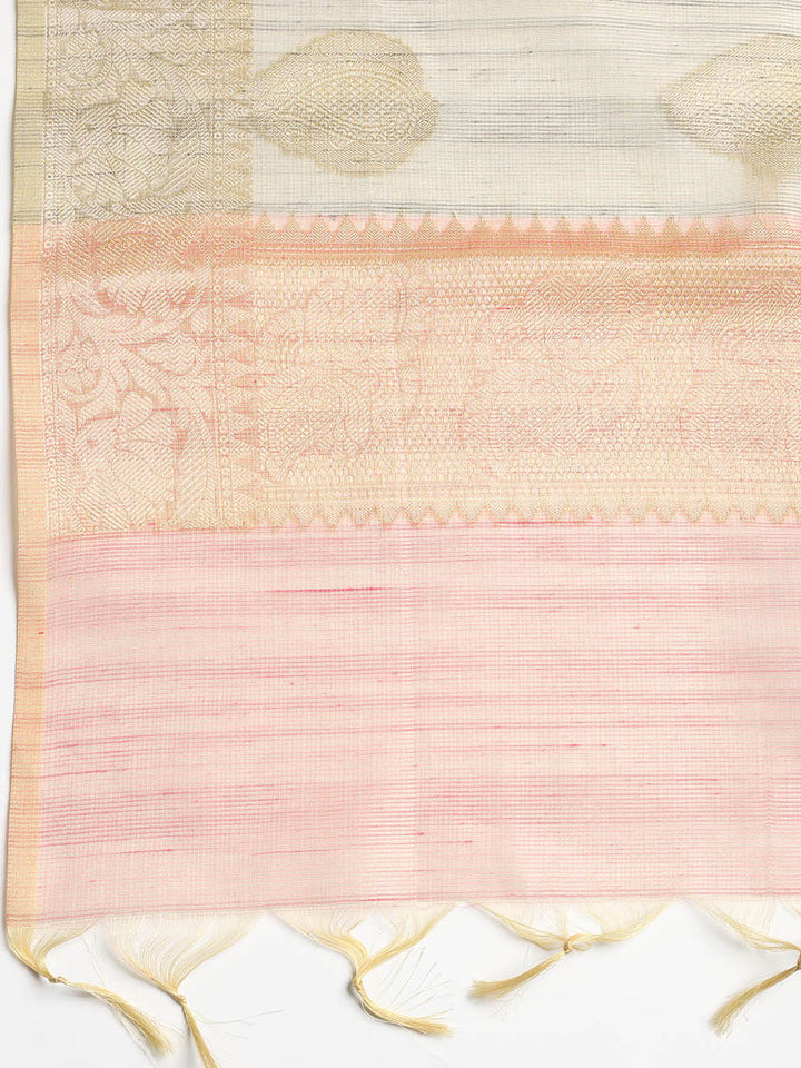 Embroidered Tissue Unstitched Suit With Dupatta