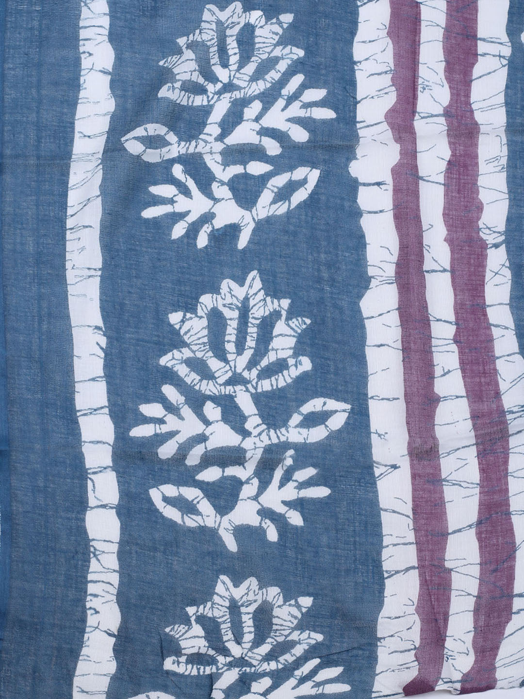 Printed Cotton Blend Unstitched Suit With Dupatta